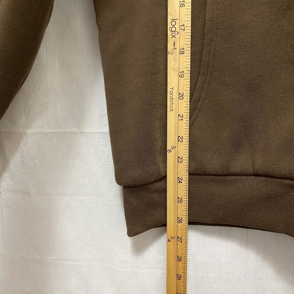 Sugarkiss Women’s Zip Up Hoodie Sherpa Lined Brown Size M - Picture 7 of 7